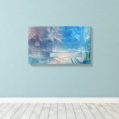 Een olieverfschilderij genaamd Palette van Samuel Canvas Afdruk (Insitu (Houten vloer))