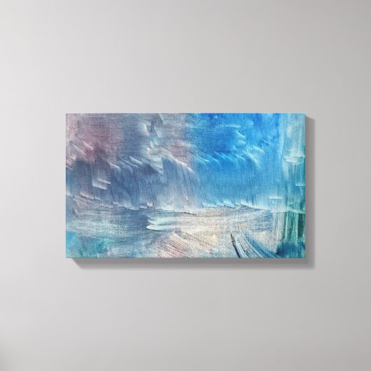 Een olieverfschilderij genaamd Palette van Samuel Canvas Afdruk (Voorkant)