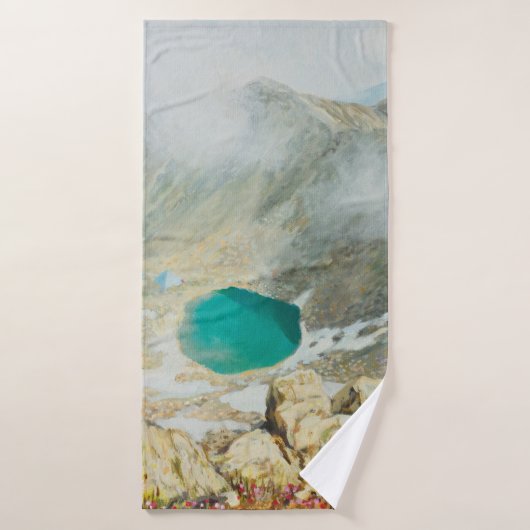 Een olieverschilderij op canvas met de hoogste pie badhanddoek (Badhanddoek)