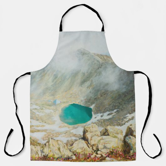 Een olieverschilderij op canvas met de hoogste pie schort (Voorkant)