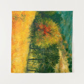 Een olieverschilderij op canvas met een seizoensge wandkleed (Voorkant (horizontaal))