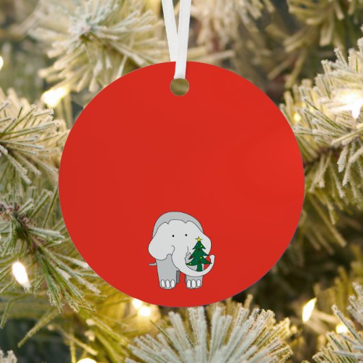 Een Olifant Christmas Custom Ornament (Insitu)