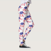 Een olifant gemaakt in de Amerikaanse vlag Leggings (Rechts)