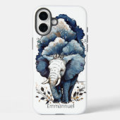 Een olifant loopt onder de bomen Case-Mate iPhone case (Achterkant)