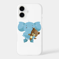 Een olifant met teddybeer