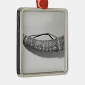 Een olifant metalen ornament (Rechts)