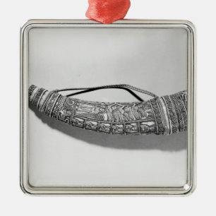 Een olifant metalen ornament