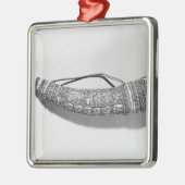 Een olifant metalen ornament (Links)