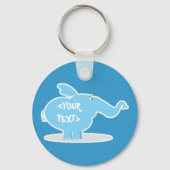 Een olifant personaliseren,<YOUR TEXT> Sleutelhanger (Voorkant)