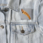 Een olifant uit de Treasure of St. Sernin Vierkante Button 5,1 Cm (In situ)