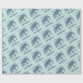 Een olifant vergeet nooit - 'Birthday' Kaart 3 Cadeaupapier (Vlak)