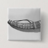 Een olifant vierkante button 5,1 cm (Voorkant)