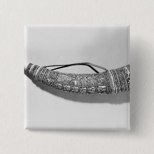 Een olifant vierkante button 5,1 cm