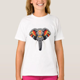 Een olifantenkop t-shirt