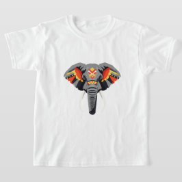 Een olifantenkop t-shirt