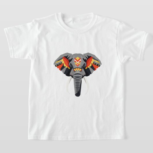 Een olifantenkop t-shirt (Laagn)