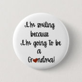 Een oma-Button worden Ronde Button 5,7 Cm (Voorkant)