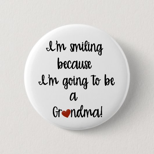 Een oma-Button worden Ronde Button 5,7 Cm (Voorkant)