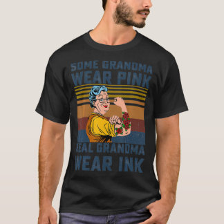 Een oma draag roze echte oma draag inkt Grand T-shirt