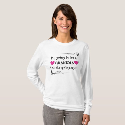 Een oma-Shirt worden T-shirt (Voorkant volledig)