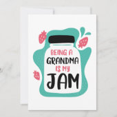 Een oma zijn is mijn jam bedankkaart (Voorkant)