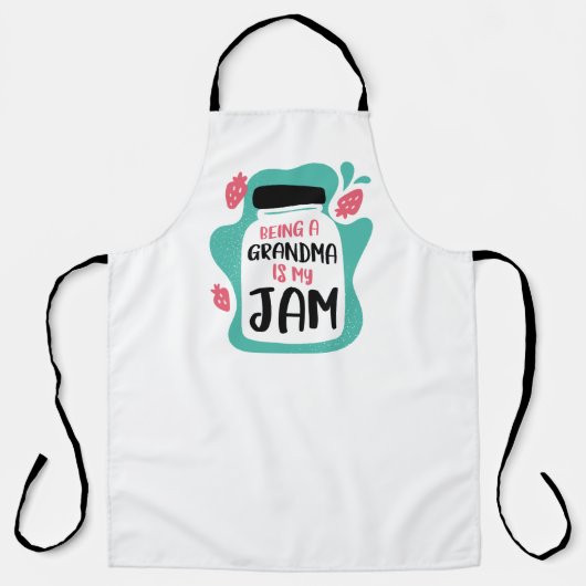 Een oma zijn is mijn jam schort (Voorkant)