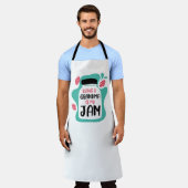 Een oma zijn is mijn jam schort (Gedragen)