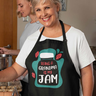 Een oma zijn is mijn jam schort
