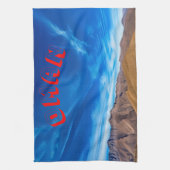 Een Omaans bergachtig terrein Theedoek (Verticaal)