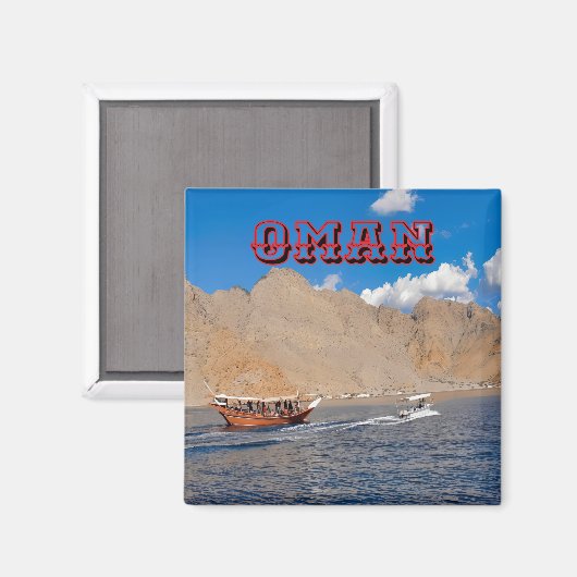 Een Omaans kustavontuur Magneet (Voorkant / Achterkant)