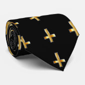 Een omgekeerde kruising, het kruis van Saint Peter Stropdas (Opgerold)