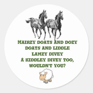 "Een omgekeerde ontvetting" Ronde Sticker