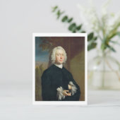 Een onbekend Man in zwart, 1735 (olie op canvas) Briefkaart (Staand voorkant)