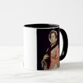 Een onbekende vrouw genaamd Peg Woffington (olie o Mok (Voorkant rechts)