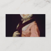 Een onbekende vrouw genaamd Peg Woffington (olie o Visitekaartje (Achterkant)