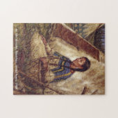 Een onbenemd moment, inheemse Amerikaanse vrouw pu Legpuzzel (Horizontaal)