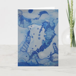 Een onderbreking in het Wenskaart van Wolken Kaart