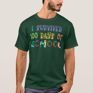 Een ondermaatse schooldag die ik 100 dagen heb ove t-shirt