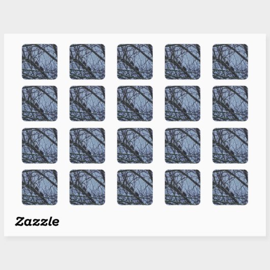 Een onderneming voor de winter vierkante sticker (Vel)