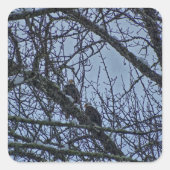 Een onderneming voor de winter vierkante sticker (Voorkant)