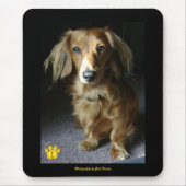 Een onderscheiden Dachshund Mousepad Muismat (Voorkant)