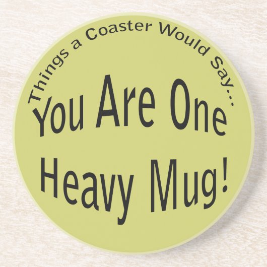 Eén Onderzetter met zware Mok (Voorkant)