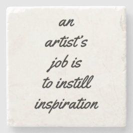 Een Onderzetter van de banenmarmer van een kunsten