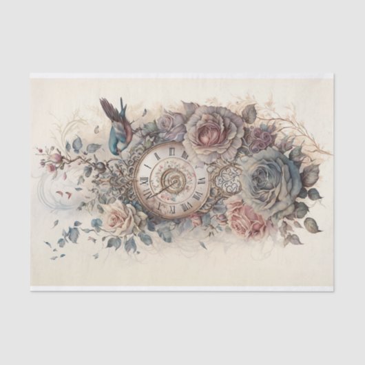 Een onderzoek bij Rozen en Tijd 3 Tissuepapier (Voorkant)