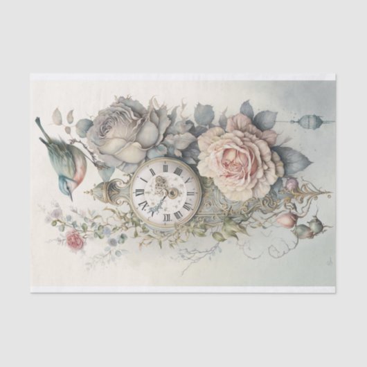 Een onderzoek in Rozen en Tijd 4 Tissuepapier (Voorkant)