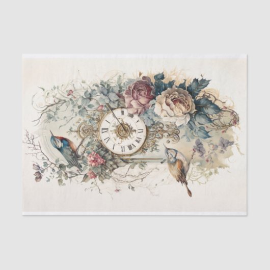 Een onderzoek in Rozen en Tijd 5 Tissuepapier (Voorkant)