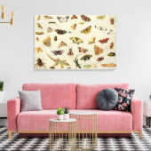 Een onderzoek naar insecten canvas afdruk (Insitu (Woonkamer))