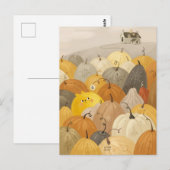 Een onderzoeker een zoete pompoenen briefkaart (Voorkant / Achterkant)