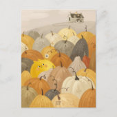 Een onderzoeker een zoete pompoenen briefkaart (Voorkant)