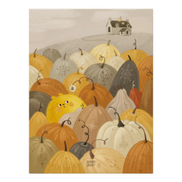 Een onderzoeker een zoete pompoenen perfect poster